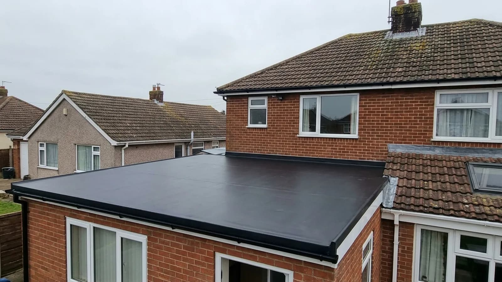 EPDM rubber flat roof
