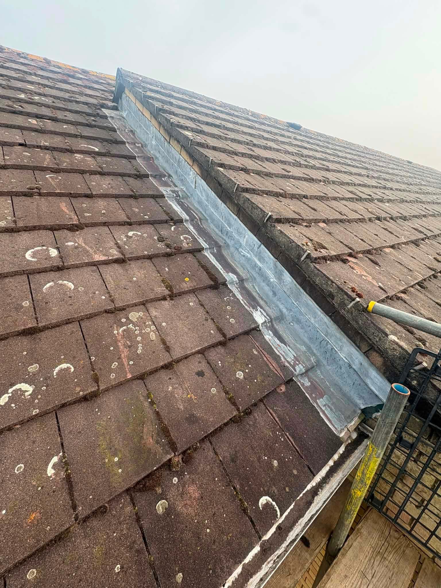 Lead flashing and valley work
