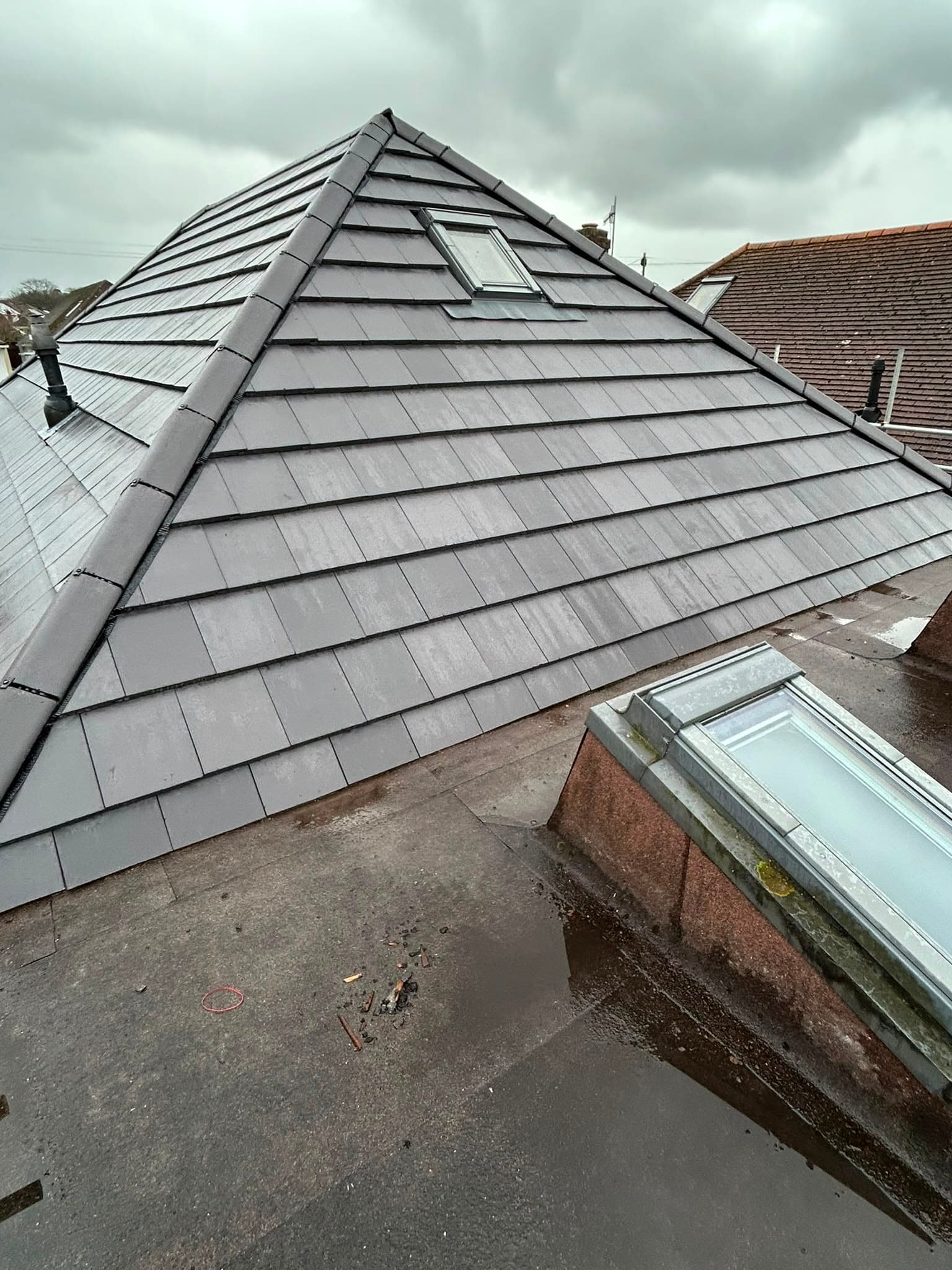 Slate roof replacement
